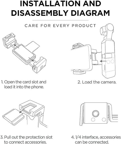 Phone Holder Phone Clip for Dji Osmo Pocket/ Pocket 2 