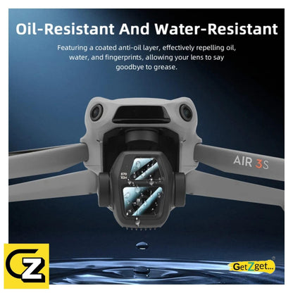 Dji Mavic Air 3S Gimbal Camera Dual Lens Scratch Protector Tempered Glass Accessories(Pack of 2)