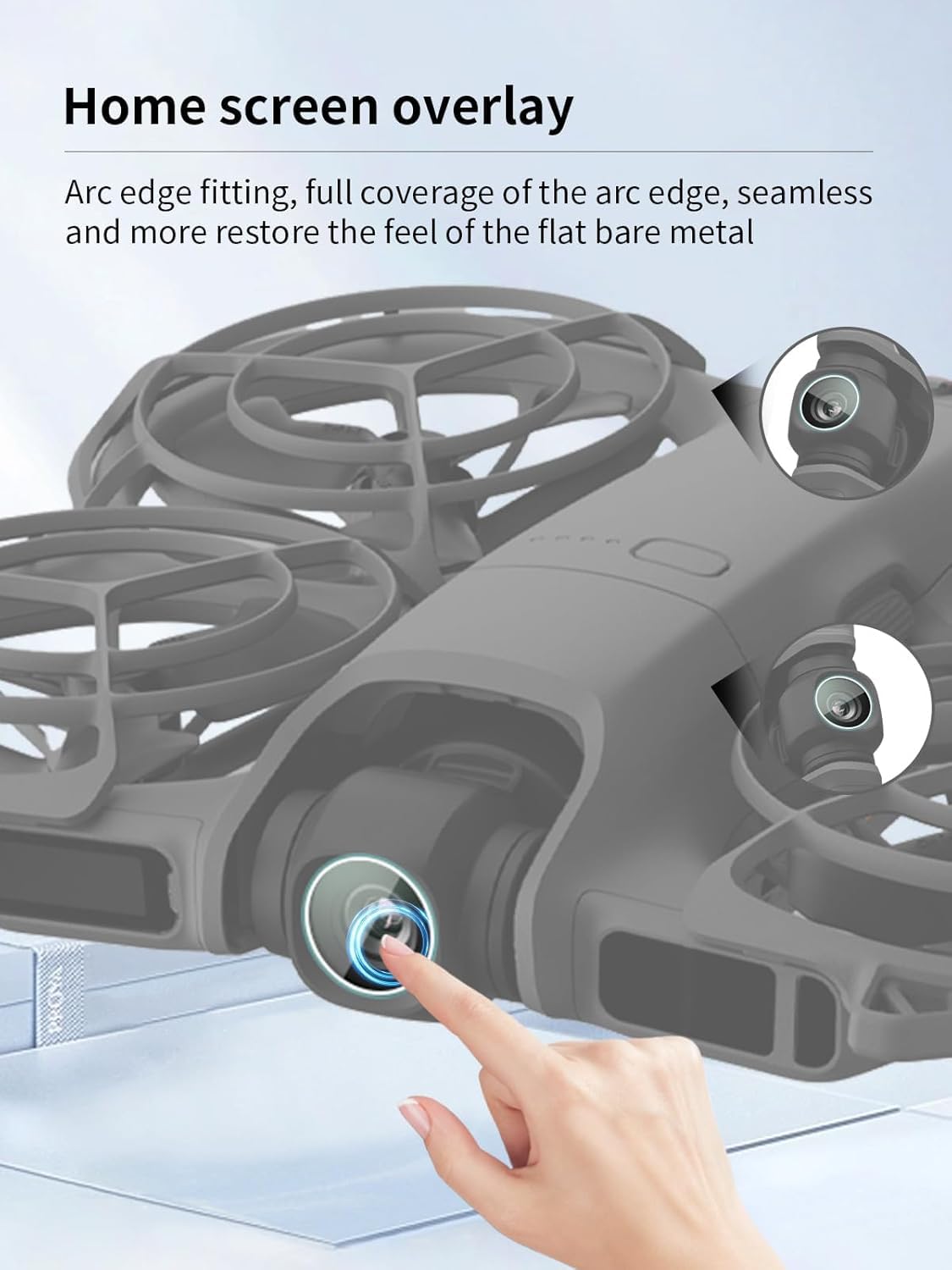 9H Tempered Glass Lens Protector for DJI Neo 2 Drone (Pack of 2) (view 2)