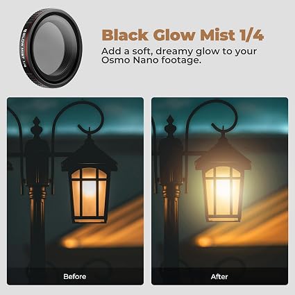 Freewell Black Glow Mist 1/4 Filter for DJI Osmo Nano (DIFFUSION GLOW MIST)