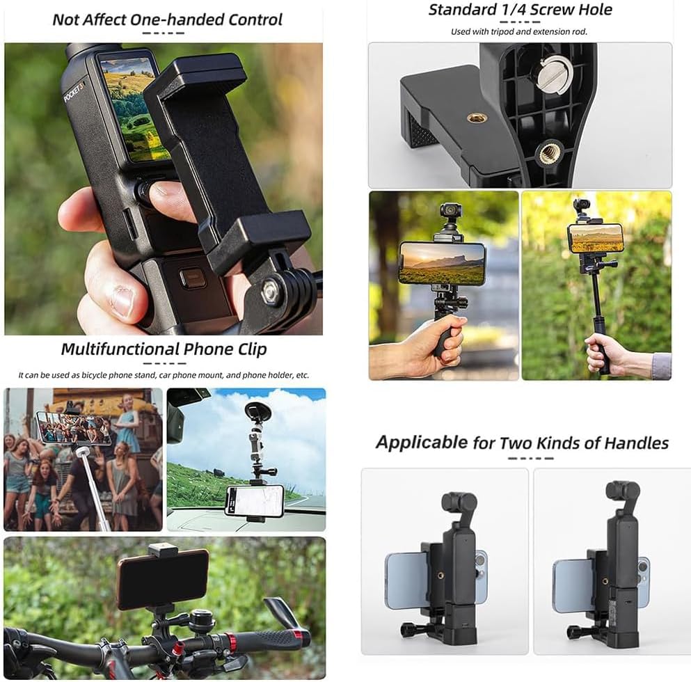 Phone Clip Holder for DJI Osmo Pocket 3/4