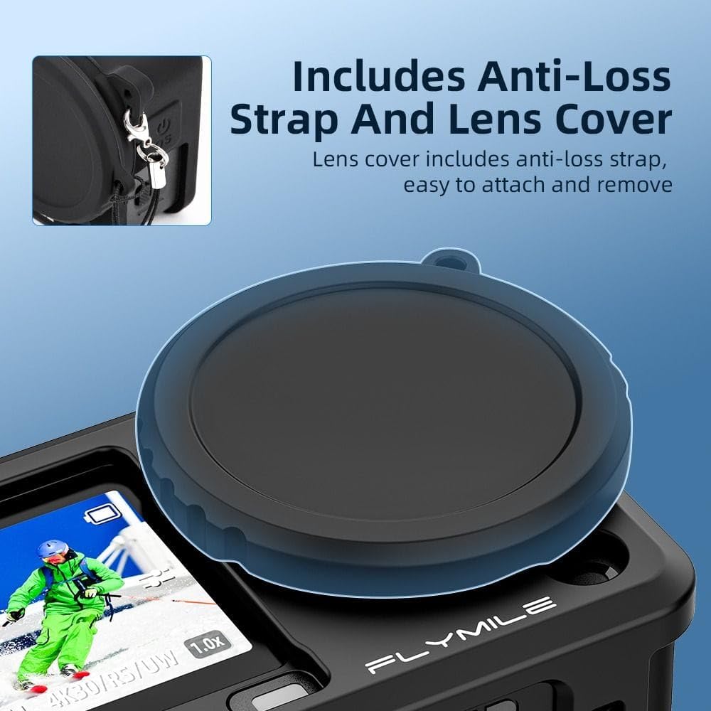  DJI Action 6 Camera Hand Grip and Scratch Protection Case Silicone Cover