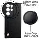  Samsung Galaxy S25 Ultra Phone Case with Lens Cap Cover Support 67 mm ND Filter (Black)