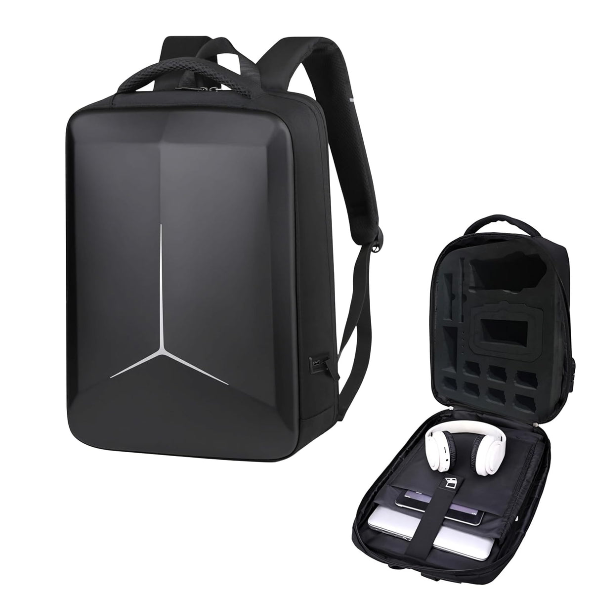 Storage Backpack for DJI Air 2 / 2S with Number Lock and EVA Foam (Black)