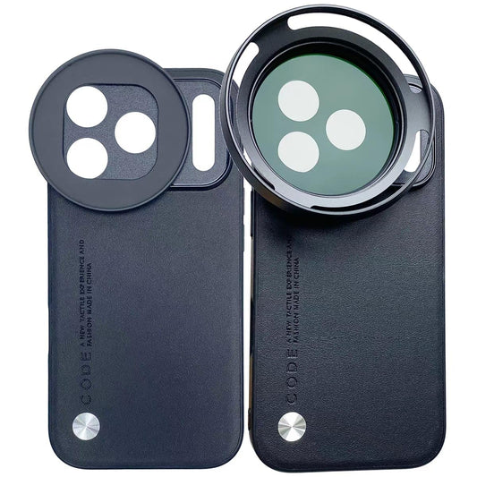 Phone Case For iPhone 17 Pro Max for 58mm Lens Nd Filter Attachable Aluminum Slot Mobile Cover 