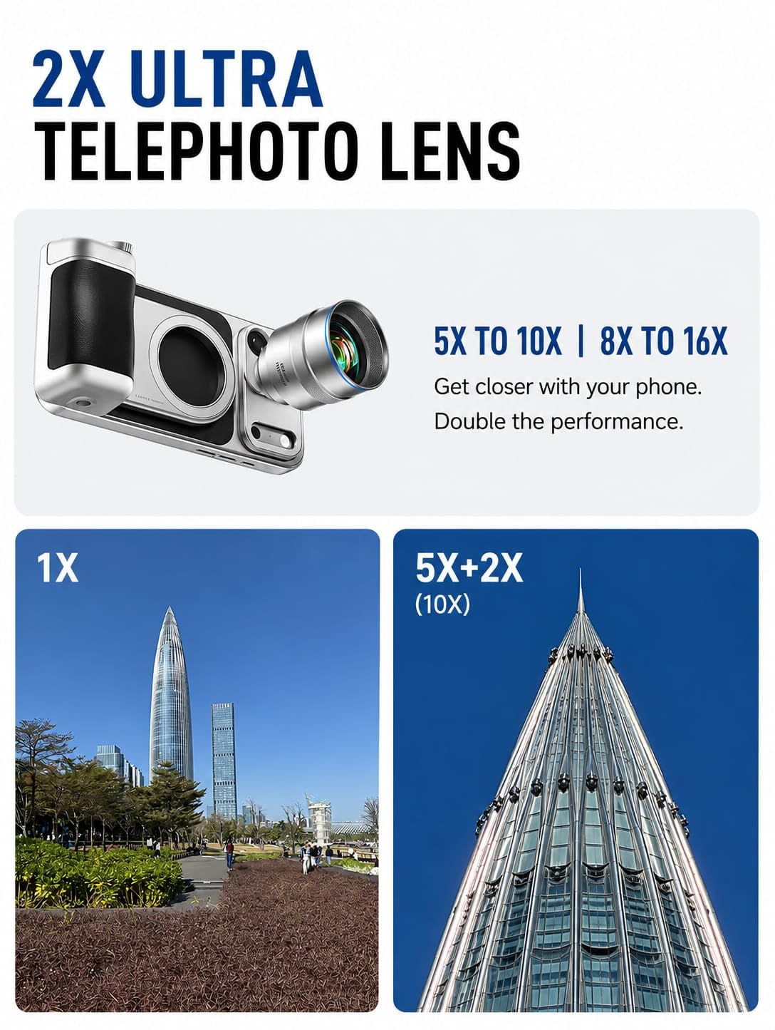 GetZget® Martvsen Phone Case For iPhone 17 Pro with 17mm Threaded Lens Mount, Magnetic Phone Cover with 17mm Lenses, Case for Mobile Photography & Filmmaking (Silver)