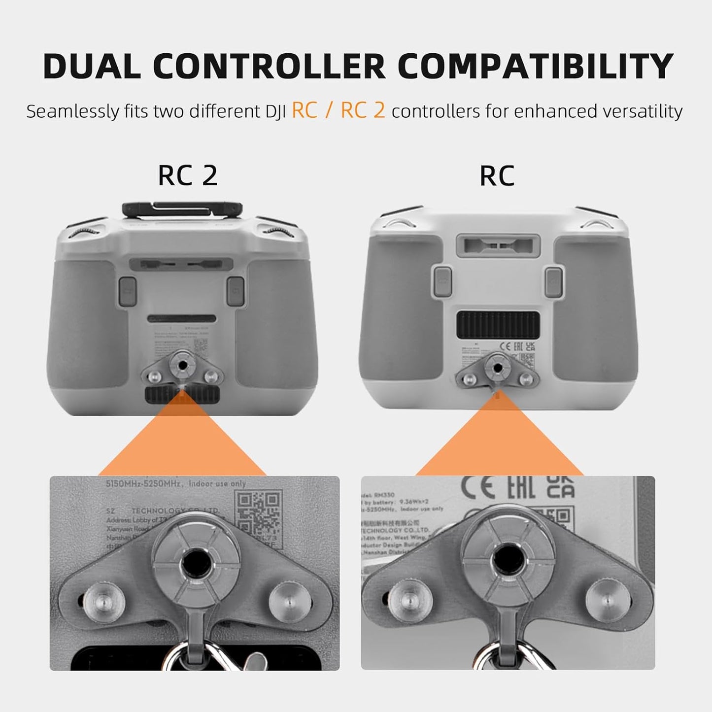 Bike Mount for DJI RC 2 / RC, Bicycle Adapter Holder Tripod Aluminum Alloy 1/4 Screw Remote Controller for DJI Mini 3 Pro, Flip, Mini 4 Pro, Air 3, Mavic 3, Air 2S Accessories