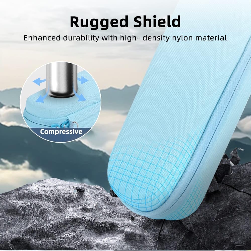 GetZget® Carrying Case Bag for DJI Osmo Pocket 3 Water Splash Proof Protective Storage Hand Luggage Bag Accessories (Sky Blue)