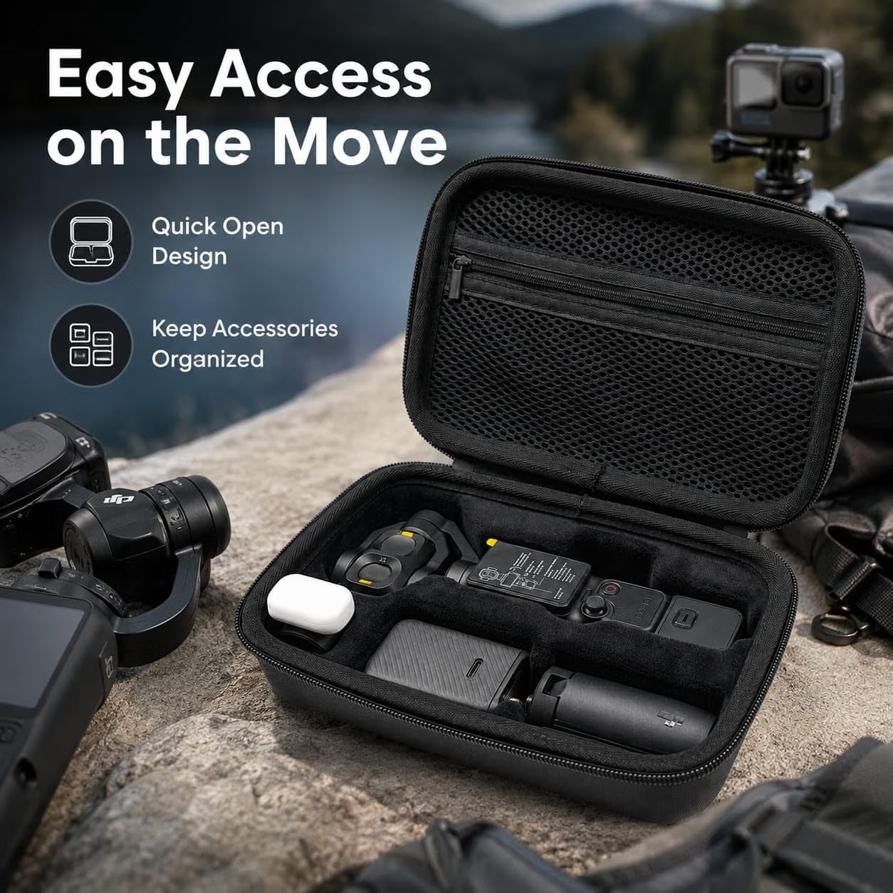 Carrying Case Bag For DJI Osmo Pocket 4 Pro Water Splash Proof Protective Storage Hand Bag
