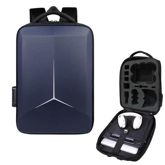 DJI Avata 2 & Accessories Storage Backpack Equipped with Number Lock, EVA Foam,Double Safety Belt & Charging Point (Blue)