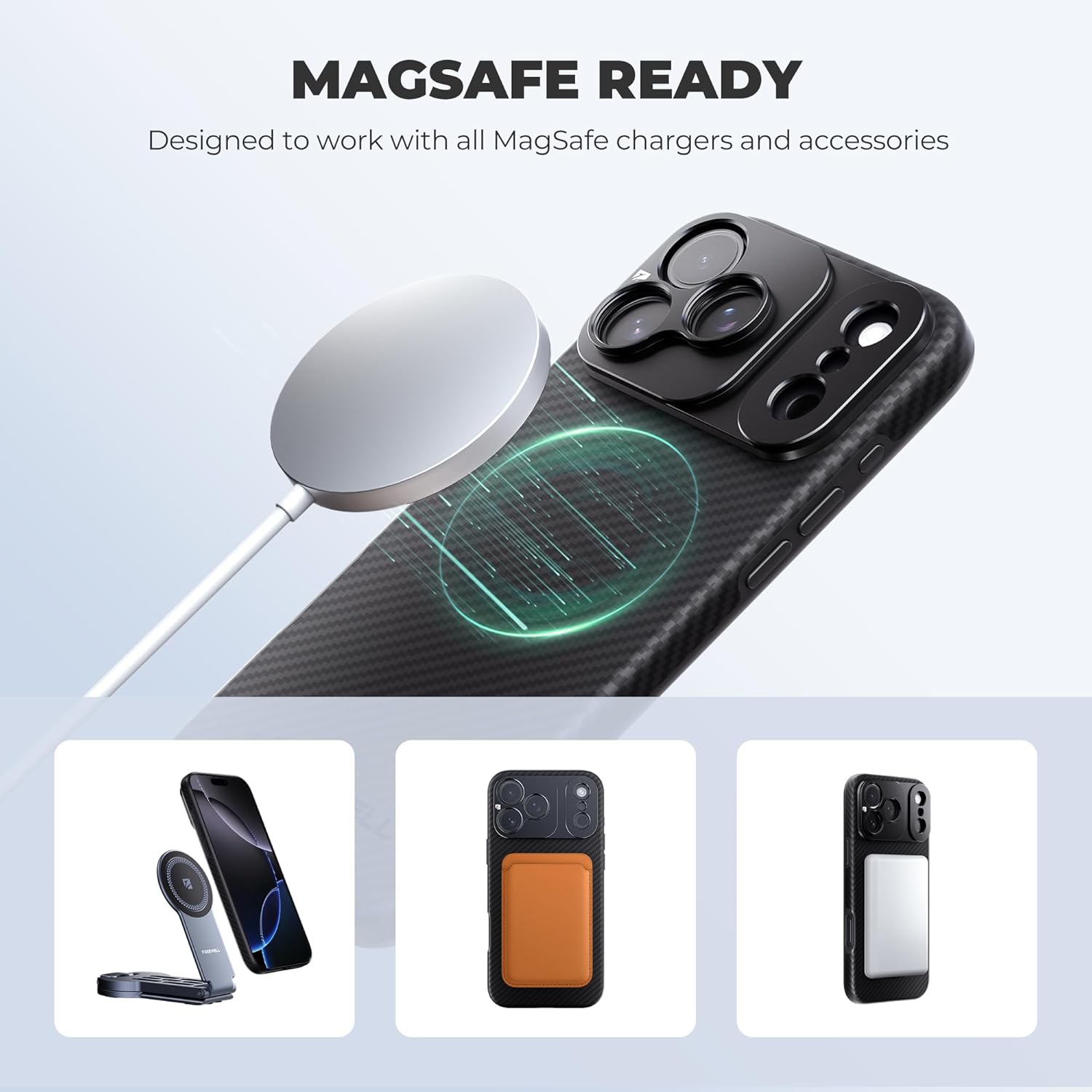 FREEWELL Pro Filmmaker Case for Phone 17 Pro Max, Magnetic Filter System with 17mm Lens Mount, Polycarbonate, Black