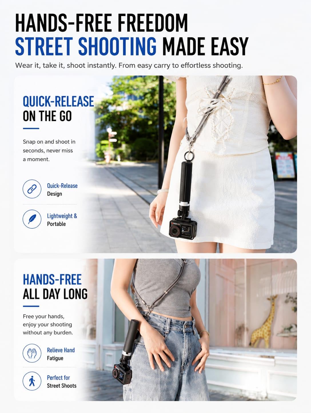 Martvsen Universal Selfie Stick Tripod for Insta360 X5/X4/X3/X2, DJI Osmo Action 5 Pro/4/3, Osmo Pocket 4,3, GoPro Hero Series