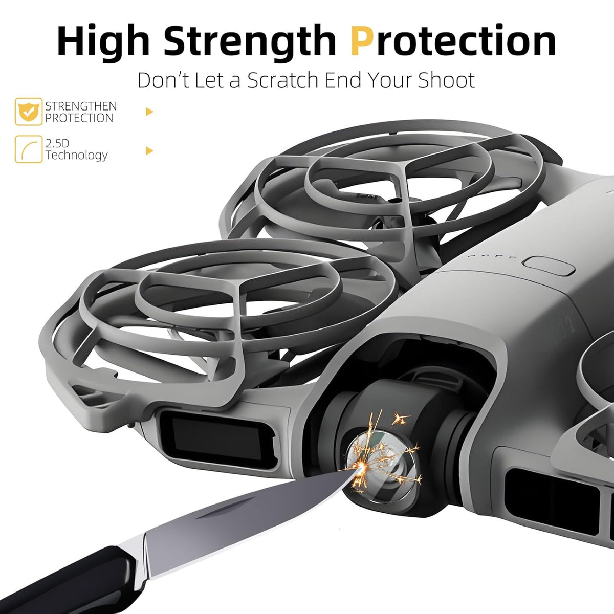 9H Tempered Glass Lens Protector for DJI Neo 2 Drone (Pack of 2) (view 6)