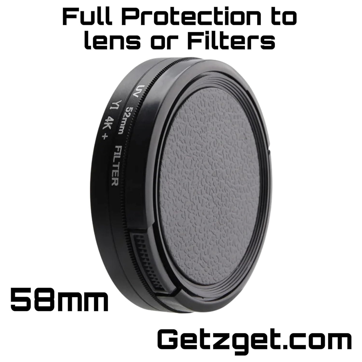 58mm Lens Cap for Phones and DSLR Cameras (view 7)