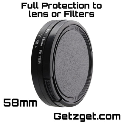 58mm Lens Cap For oneplus 12, iPhone 14/15 pro & pro max, Xiaomi 14 Mobile Cover, DSLR Camera Lens Protector Accessories