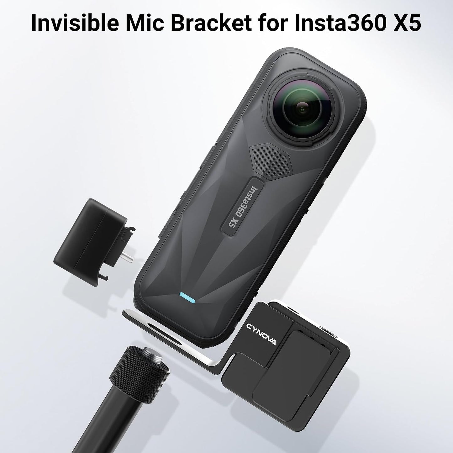 Insta360 X5 RØDE Wireless GO Microphone Holder(with 3.5mm Audio Cable)