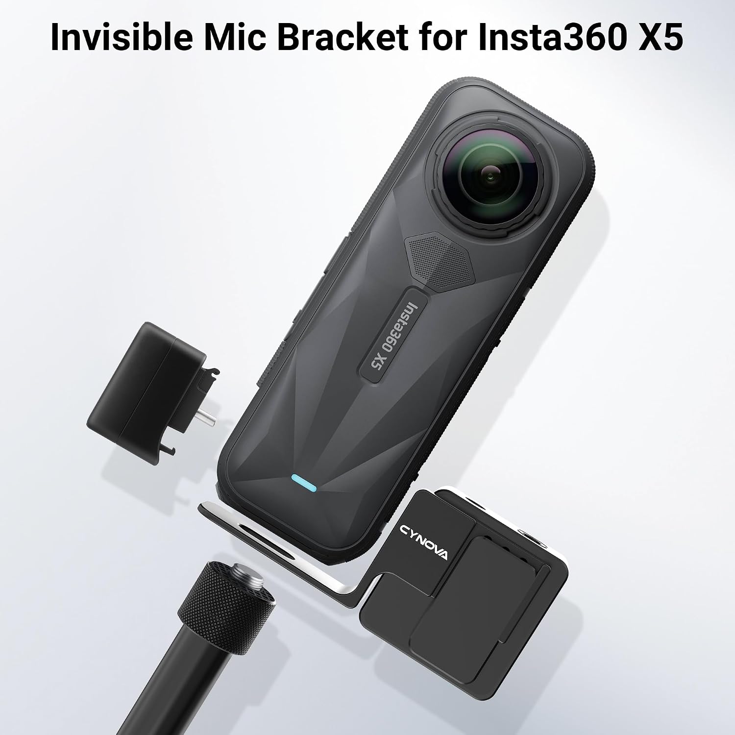 Insta360 X5 RØDE Wireless GO Microphone Holder(with 3.5mm Audio Cable)