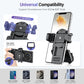 JJC Phone Camera Grip with Wireless Remote, Smartphone Remote Grip Handle with Adjustable Phone Clamp & Two Cold Shoe Mounts for iPhone Samsung Android Phone for Vlog Video Photo Shooting-Black