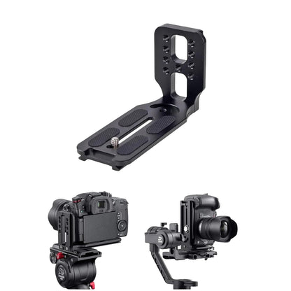 Base Mount L-Shaped Vertical & Horizontal Quick Release Plate For DJI Ronin RS 4, RS 3, RS 2, RSC Gimbal, Sony & Canon Cameras