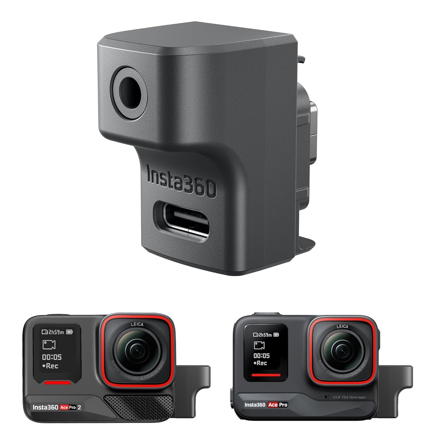  Insta 360 Ace Pro 2 Microphone Adapter (Getzget)