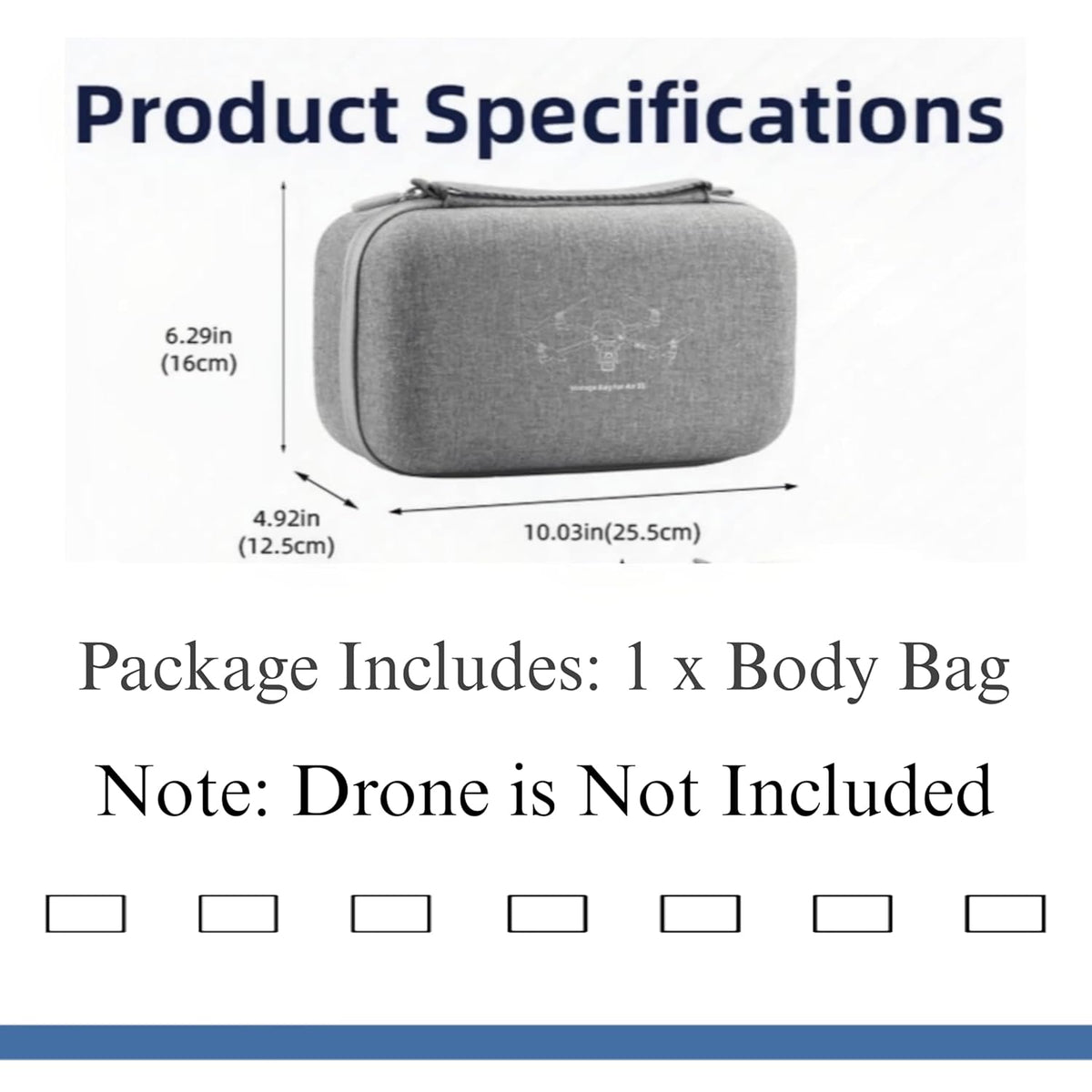 Protective Air Travel Carrying Case for DJI Air 3S Body (view 5)