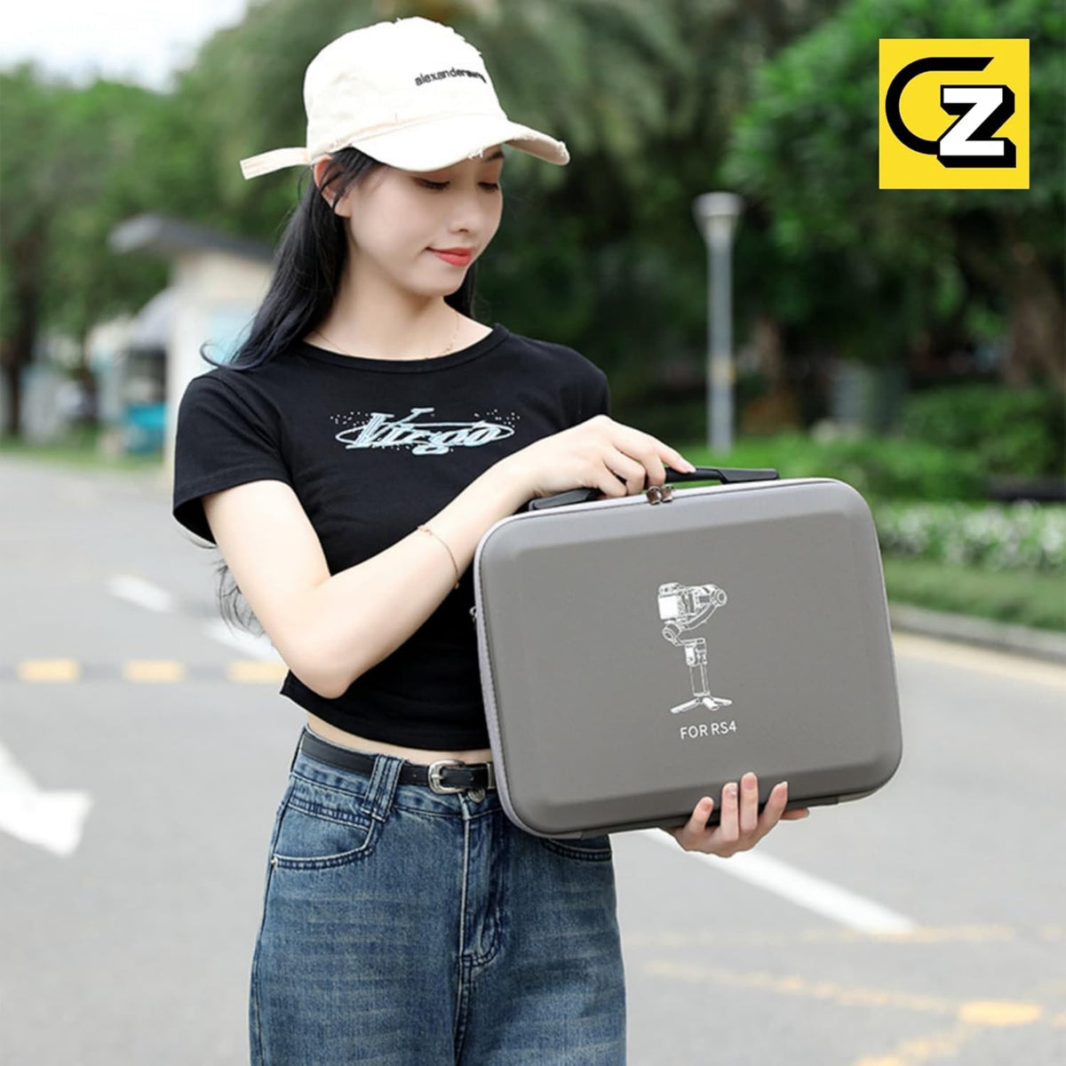 Large Capacity Carrying Case for DJI Ronin RS 4 Gimbal (Grey) (view 6)