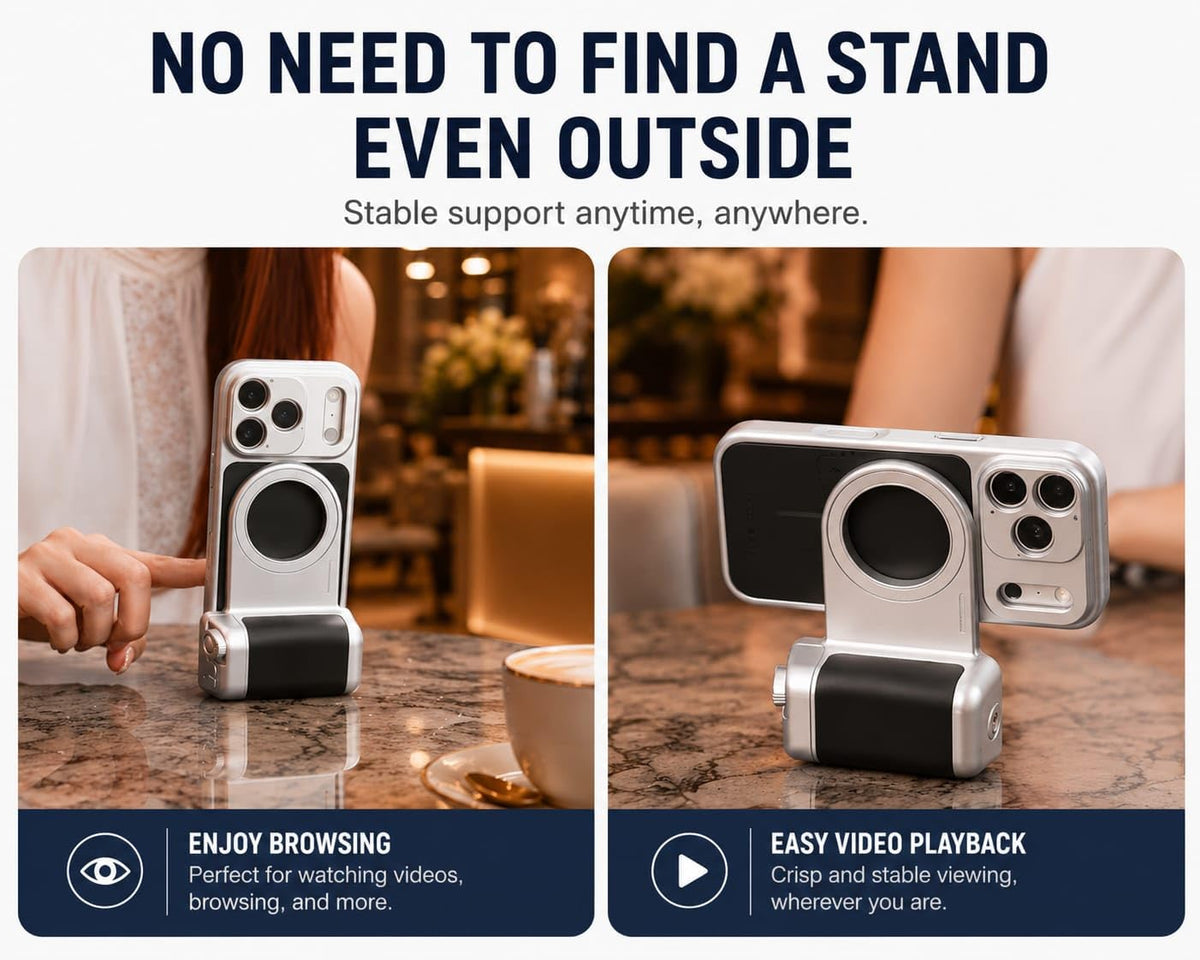 Martvsen MagSafe Camera Grip with Bluetooth Shutter for iPhone and Android (view 3)
