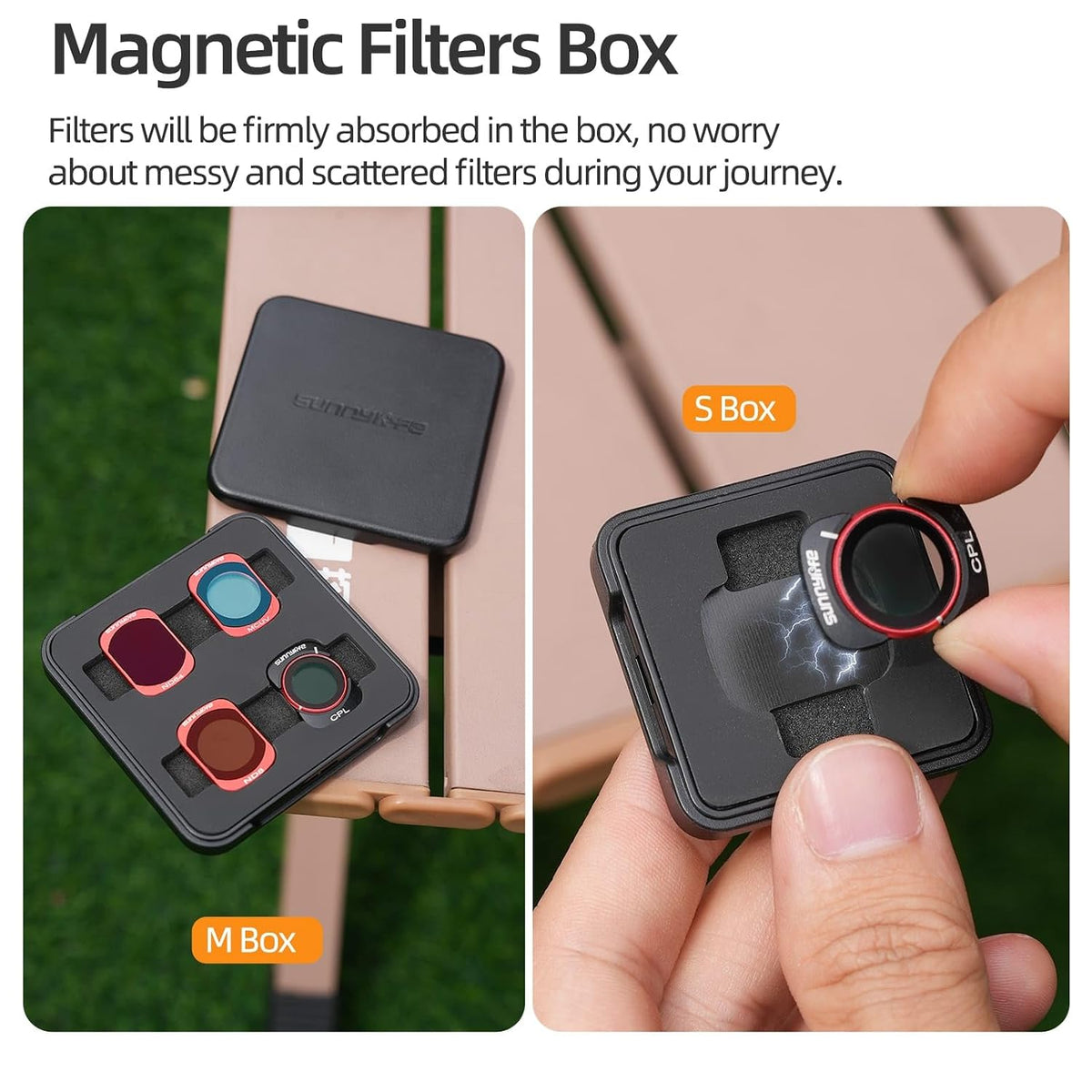 GetZget® 1/4 Black Mist & VND 2-32 Filter For DJI Osmo Pocket 4/3 2-in-1 Adjustable Variable ND Magnetic Camera Lens Filters for Vlogging & Video