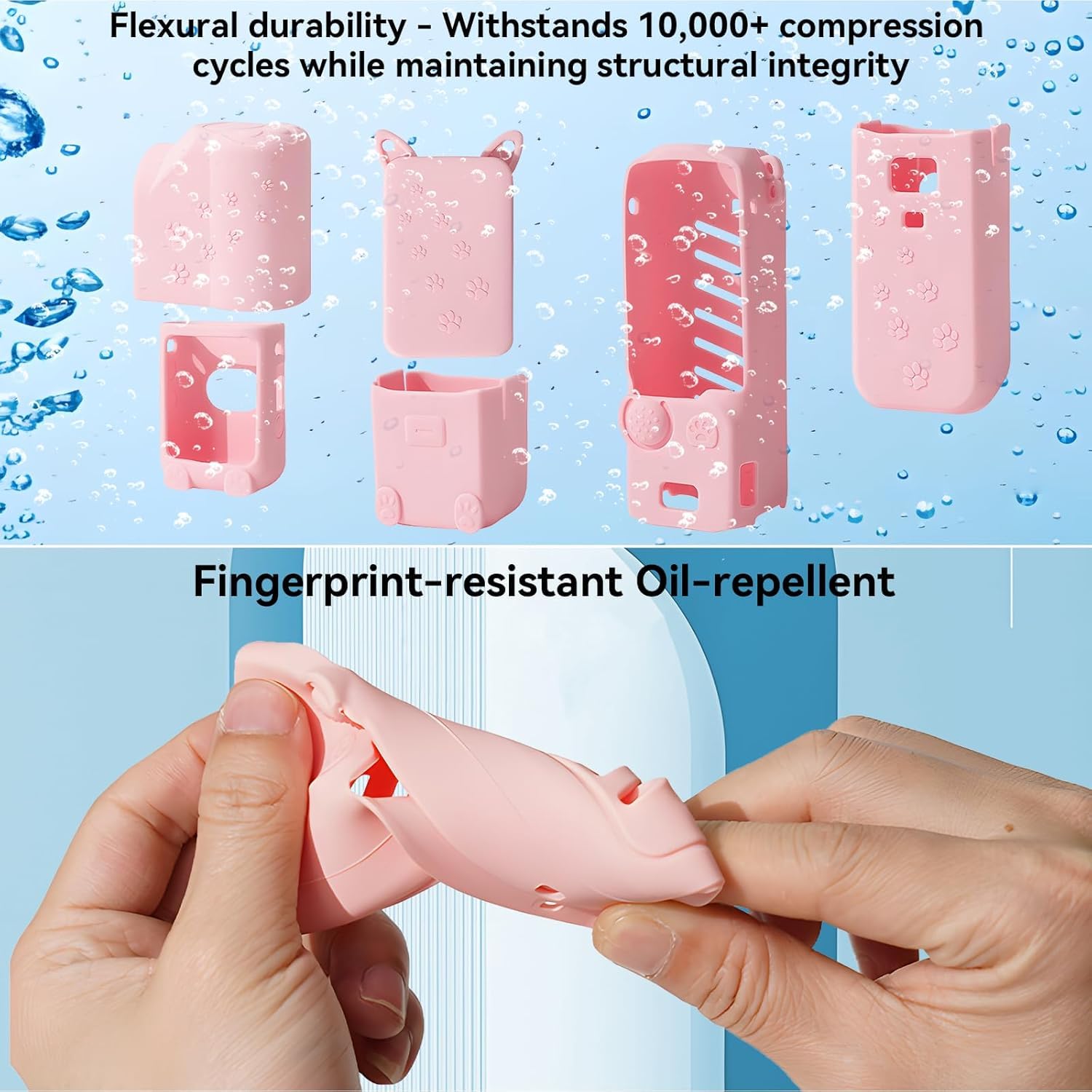 Silicone Cover for DJI Osmo Pocket 3 Creator Combo Camera Scratch Protector Cover Accessories (Pink)