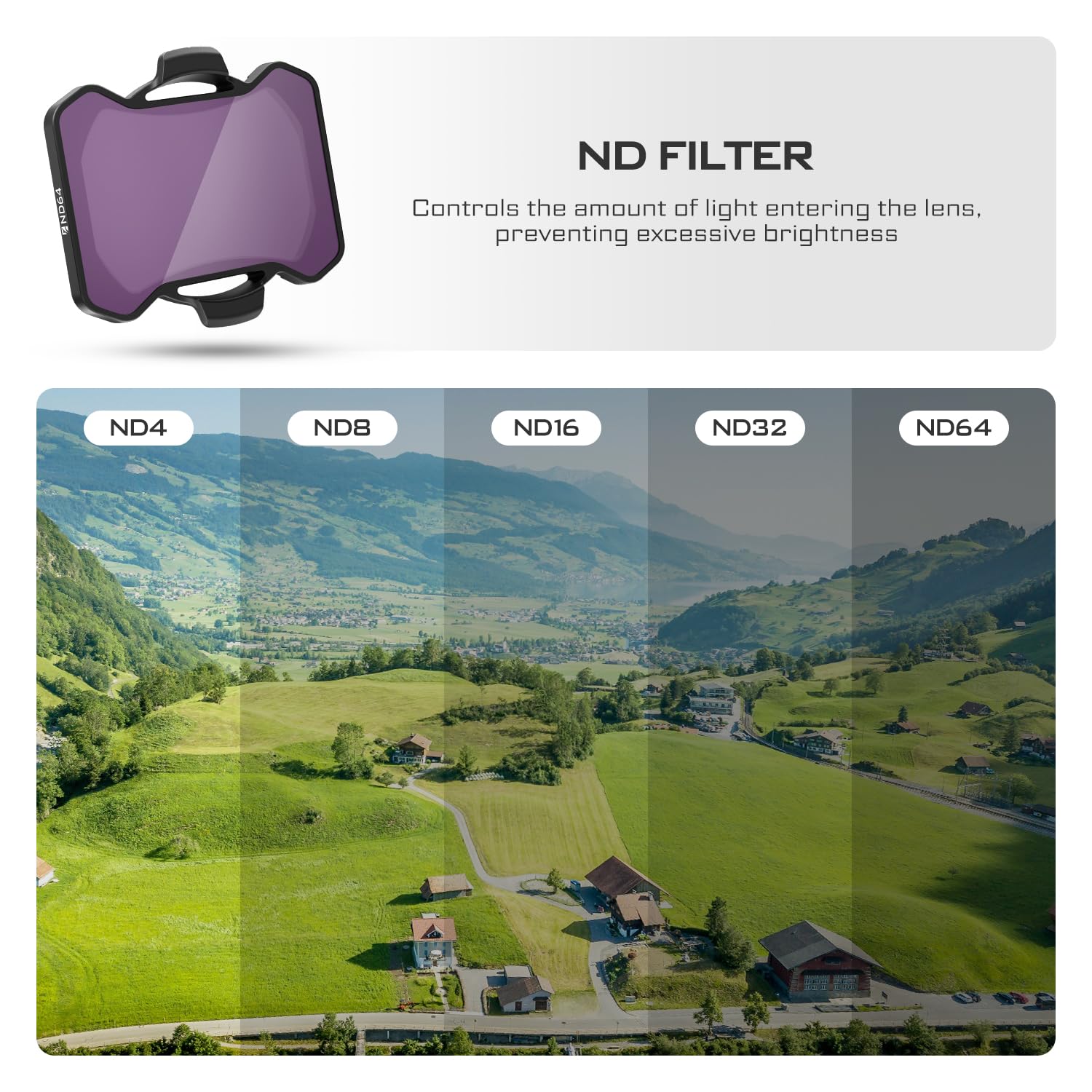 Freewell ND4 Filter for Avata 2: Capture The Essence of Soft Light