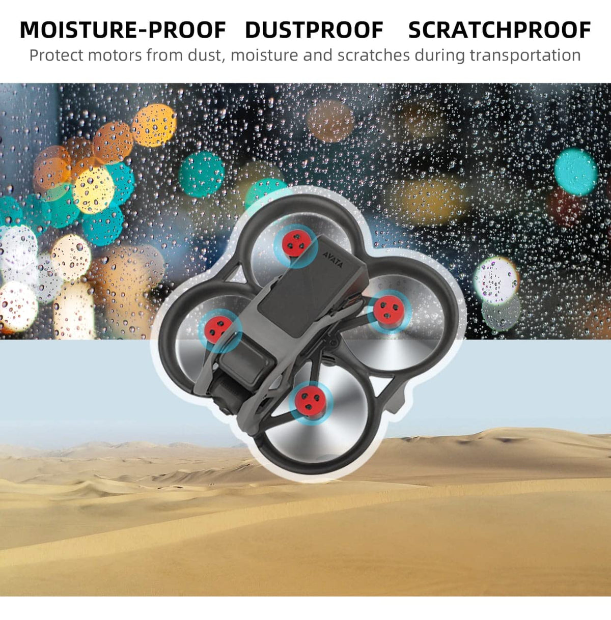 Motor Cover Cap for DJI Avata (Dustproof, Water Resistant) (view 4)