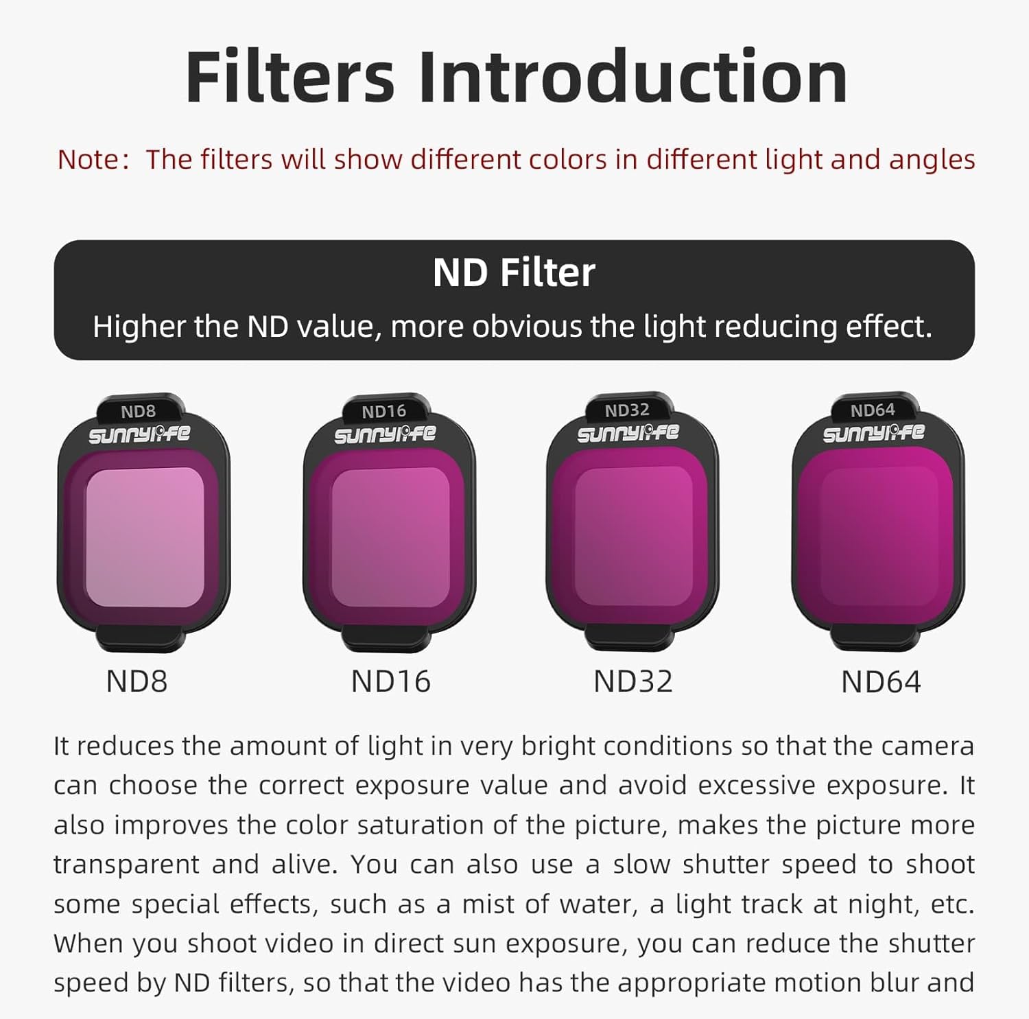 Nd Filter For DJI Flip German Optical Glass MCUV/CPL/ND8/16/32/64 Lens Filter (6 in 1 Set)