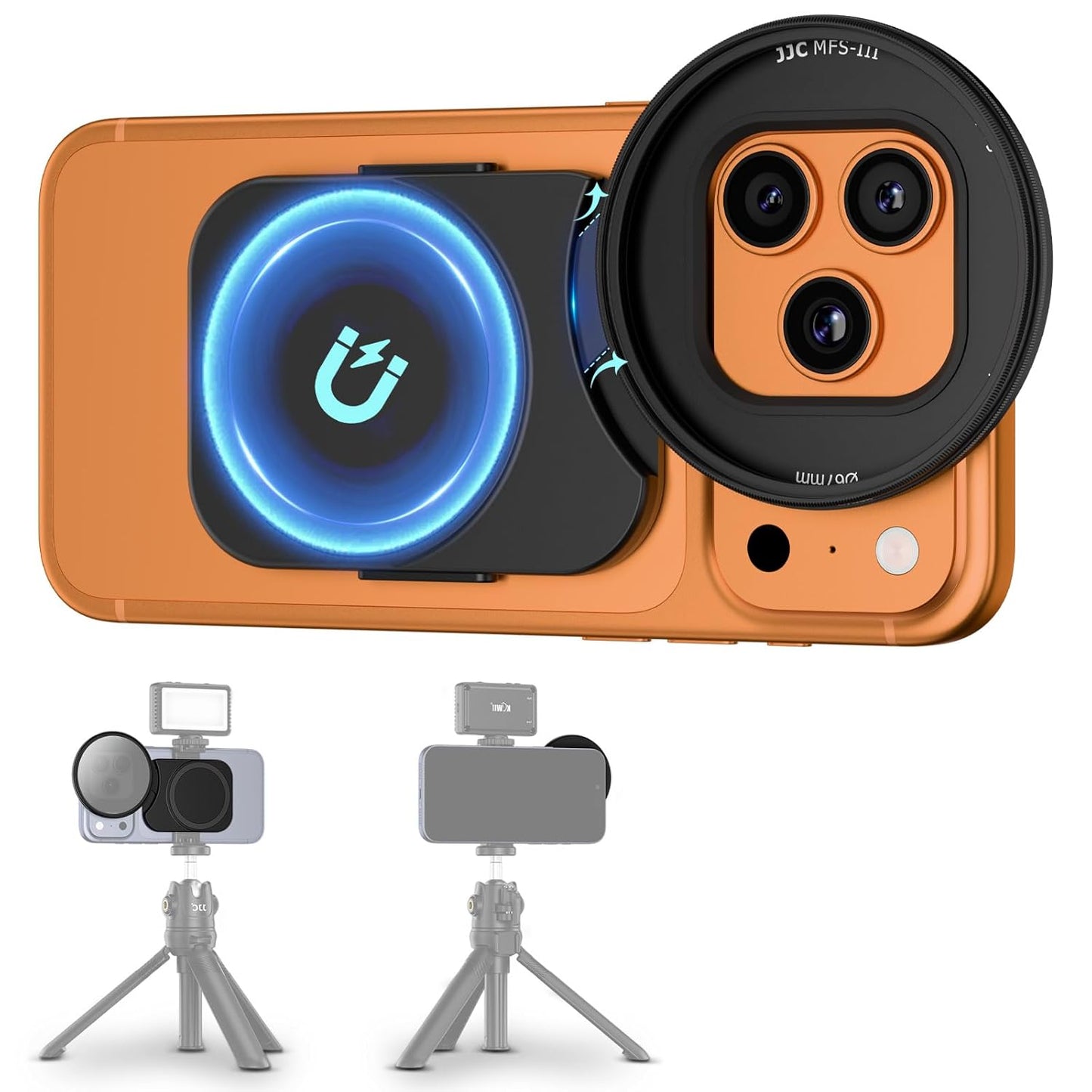 JJC Phone Lens Filter Adapter Magnetic Mount For iPhone 17/16/15/14 Pro/ Max/ Air