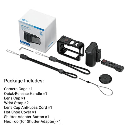 JJC Handle Grip Kit for DJI Osmo Action 3/4/5 Pro / Xtra Edge Pro Accessories
