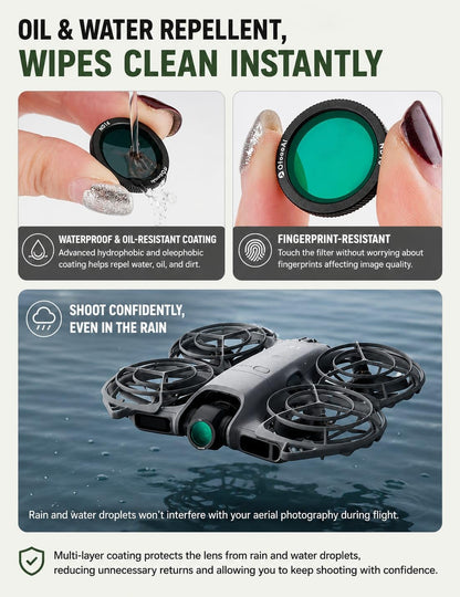 ND Filter Set For DJI Neo 2 | ND8, ND16 & ND32 Camera Lens Filters 
