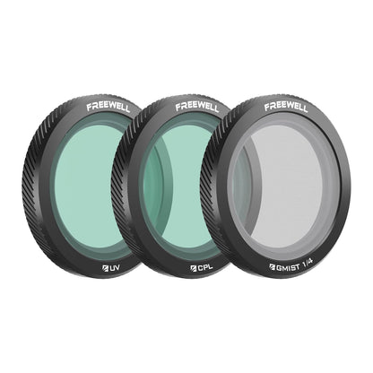Freewell Magnetic Filters for DJI Neo - Pack CPL, UV, and Black Glow Mist 1/4 Filters