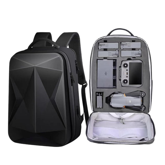 Multipurpose Hard Waterproof Backpack for DJI Air 3 & Accessories Storage (Black)
