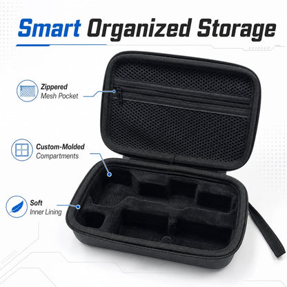 GetZget® Carrying Case Bag For DJI Osmo Pocket 4 Pro Water Splash Proof Protective Storage Hand Bag Accessories (Black)