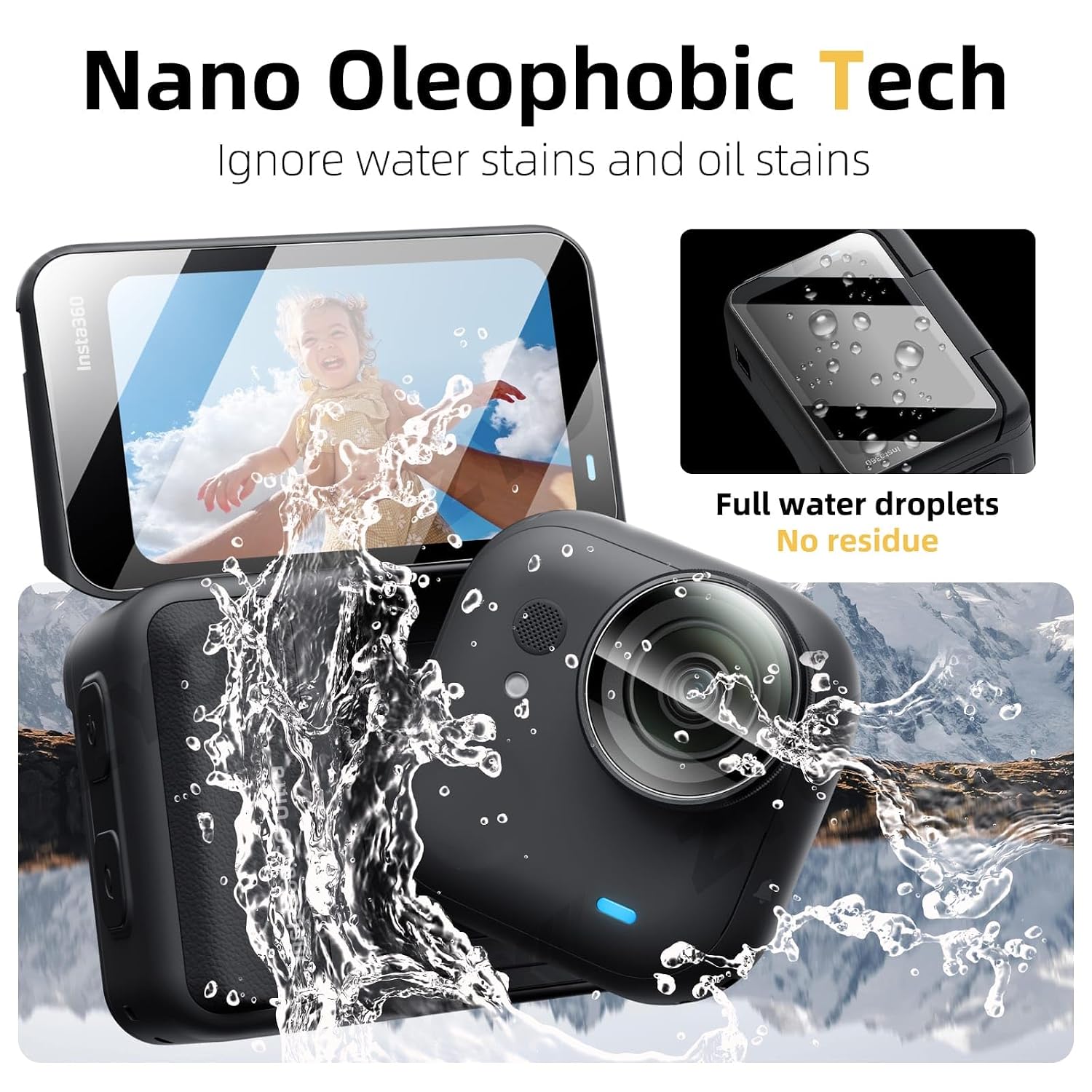 Tempered Glass film For Insta360 Go ULTRA (Getzget)