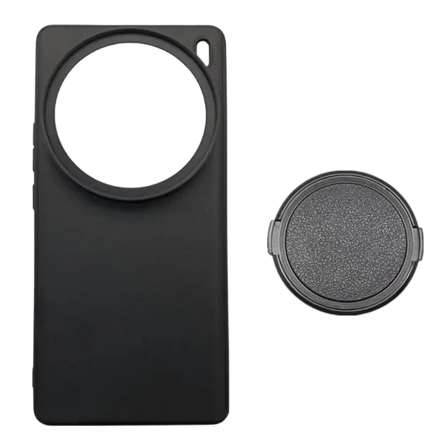 Phone Case For Vivo X 90 Pro with Lens Cap Cover Attachable 67mm ND Filter Lens Slot Accessories (Black) (Vivo X 90 Pro)