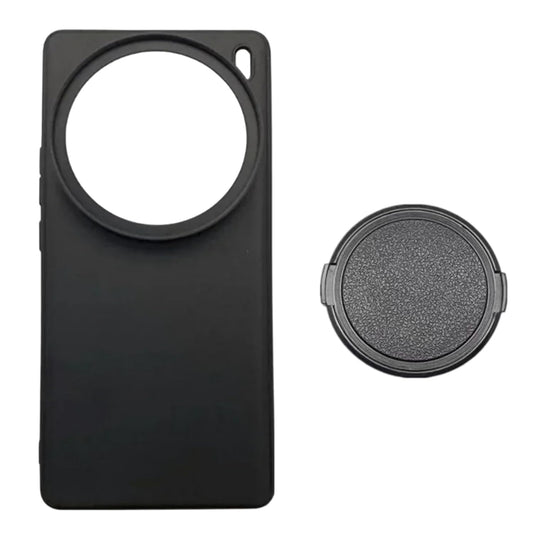 Phone Case For Vivo X 90 Pro with Lens Cap Cover Attachable 67mm ND Filter Lens Slot Accessories (Black) (Vivo X 90 Pro)