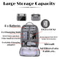 GETZGET Multipupose Hard Waterproof Backpack for DJI Air 3 & Accessories Storage (Grey)