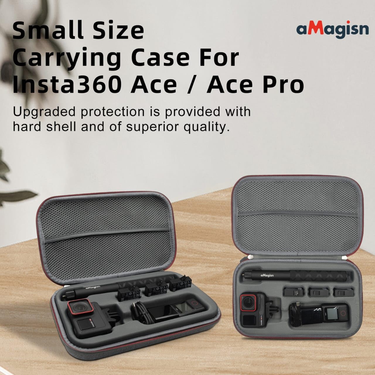 Amagisn Carrying Case Bag for Insta360 Ace Pro, Go3, X3 & Accessories