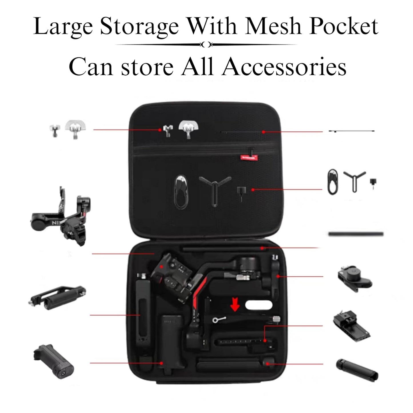 GETZGET DJI Ronin Rs 4 Gimbal & Accessories Storage Bag