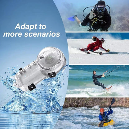 GetZget Waterproof 60M Underwater Invisible Dive Case For Insta360 X5 