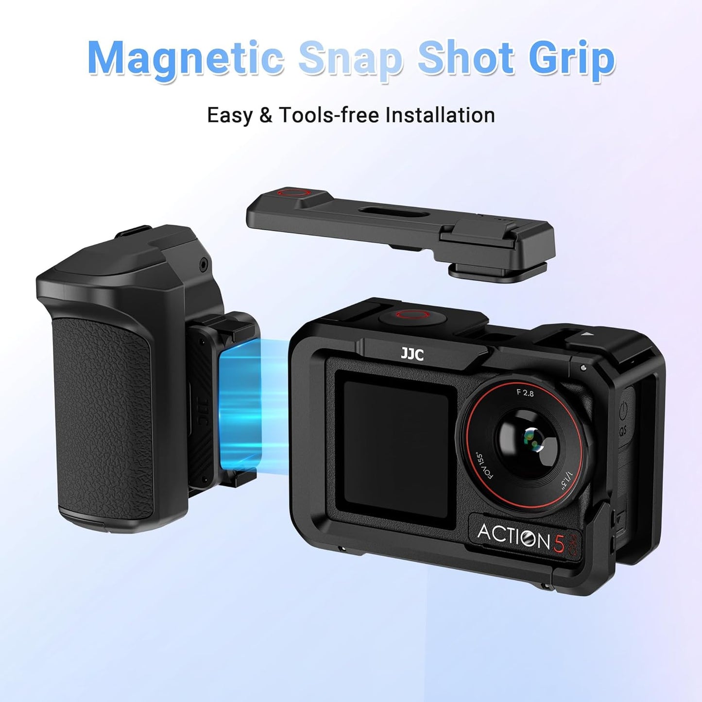 JJC Handle Grip Kit for DJI Osmo Action 3/4/5 Pro / Xtra Edge Pro Accessories