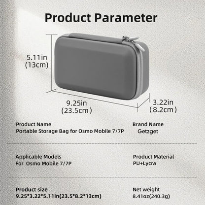 Carrying Case for DJI OM 8/ 7/ 7P Portable Mobile Gimbal & Accessories Storage Bag (Osmo 8/ 7 Bag)