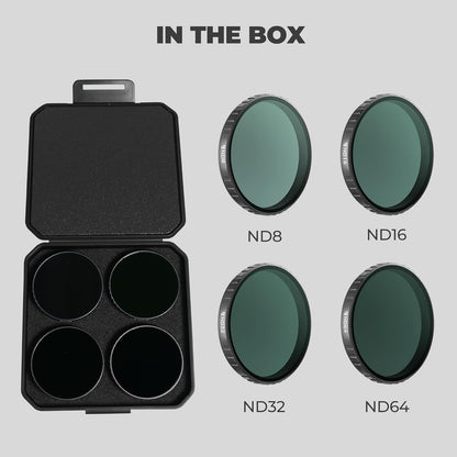 Freewell ND8, ND16, ND32, ND64 Standard Day Filter Set for DJI Osmo Action 6