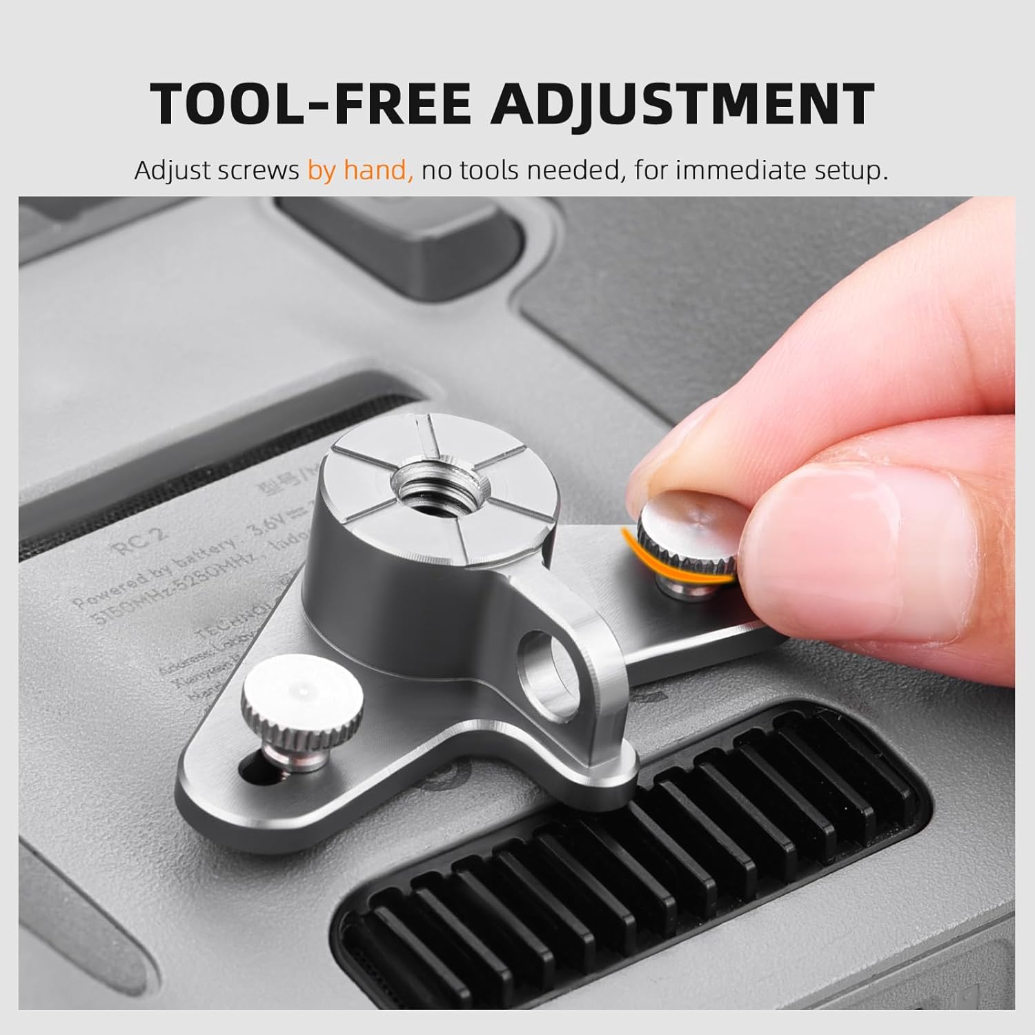 Bike Mount for DJI RC 2 / RC, Bicycle Adapter Holder Tripod Aluminum Alloy 1/4 Screw Remote Controller for DJI Mini 3 Pro, Flip, Mini 4 Pro, Air 3, Mavic 3, Air 2S Accessories