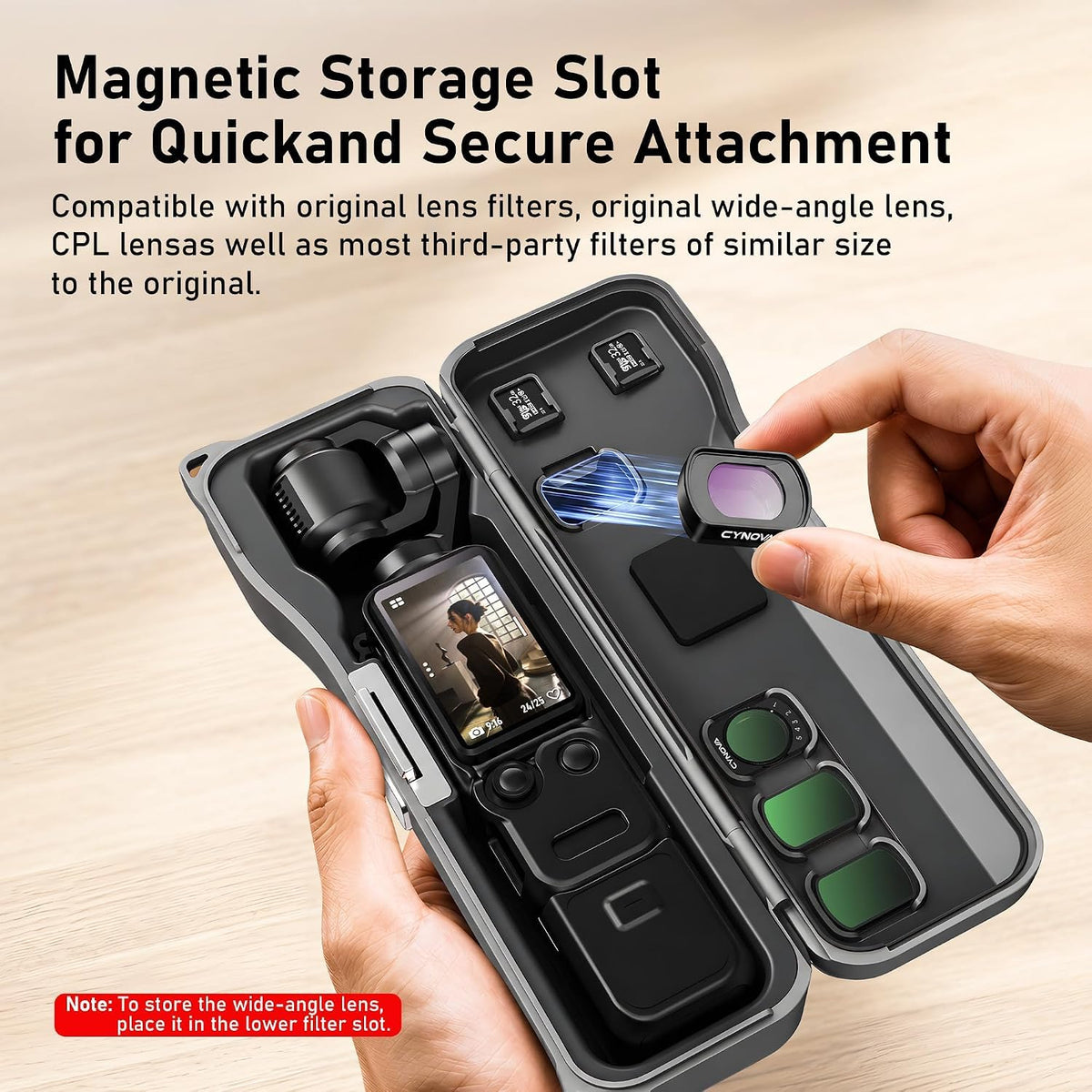 DJI Osmo Pocket 3 / Pocket 4, Shockproof Hard Shell Protective Cover